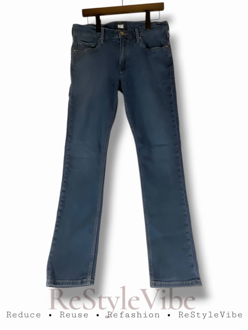 PAIGE Men’s Size 32 Denim Jeans Lennox Style Slim Fit Fitted Stretch Transcend